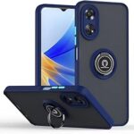 Zobitek oppo reno 8t 4g coque mobile, anneau rotatif en métal et support