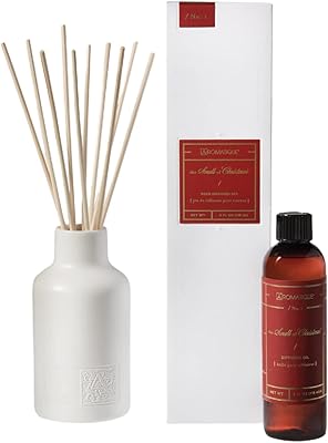 L'ensemble diffuseur aromatique l'odeur de noël contient une bouteille en céramique blanche, de l'huile essentielle et des pieds en bambou pour la décoration de la maison et les cadeaux. En tant que leader de la boutique en ligne en Côte d'Ivoire, DIAYTAR COTE D'IVOIRE propose une offre de produits exceptionnelle qui répond aux besoins des consommateurs. Avec sa plateforme en ligne facile à utiliser, les clients peuvent parcourir et commander des produits en toute sécurité et rapidité. La boutique en ligne est constamment mise à jour avec les dernières tendances et les produits les plus récents pour offrir une expérience d'achat en ligne optimale.