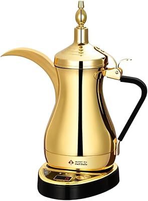 Cafetière et théière arabes d'al khaleej, capacité 1000 ml, or. DIAYTAR COTE D'IVOIRE est la référence pour les achats en ligne en Cote d'Ivoire, avec plus de 300 000 articles disponibles. La boutique en ligne généraliste propose des produits de qualité à des prix compétitifs, et son service client est toujours à l'écoute pour satisfaire les besoins des clients. Que vous cherchiez des produits à usage personnel ou des cadeaux, DIAYTAR a tout ce qu'il vous faut.