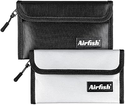 Sac à billets ignifuge de 8" x 5", petit sac à documents ignifuge