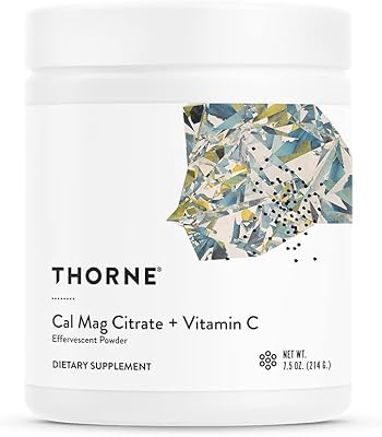 Thorne cal mag citrate + vitamin c - poudre effervescente - supplément