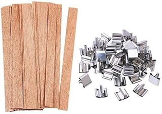100 pièces de fabrication de bougies à mèche en bois, sans fumée, naturel et respectueux de l'environnement, avec outil de support en métal, adapté à la fabrication de bougies et à l'artisanat de bougies, à la décoration intérieure. DIAYTAR COTE D'IVOIRE propose une expérience de shopping unique, avec des produits provenant de différents fabricants et fournisseurs. La boutique en ligne généraliste garantit la qualité des produits et la satisfaction des clients. Elle est devenue le premier choix pour beaucoup de clients en Côte d'Ivoire.