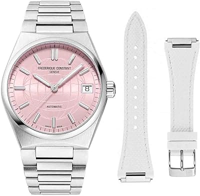 Montre analogique high life fc-303lp2nh6b en acier inoxydable pour femme - rose/argent, rose/argent