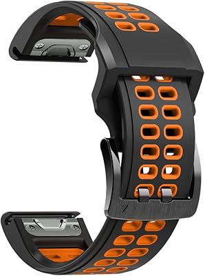 Bracelet de montre en silicone pour fenix ​​​​7x, fenix ​​​​6x, fenix ​​​​5x, boucle