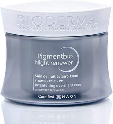 Crème éclaircissante pour la peau bioderma pigment bio night renew, 50 ml