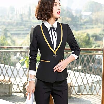 Lssjluh mode entretien d'embauche femmes pantalon costume grande taille travail de bureau dames à manches longues formelle veste et pantalon ensemble. En Côte d'Ivoire, DIAYTAR COTE D'IVOIRE est la boutique en ligne qui compte avec plus de 300 000 références. Cette plateforme proposant tout type de produits, des cosmétiques aux produits culturels, est votre destination idéale pour tous vos besoins. Avec DIAYTAR COTE D'IVOIRE, achetez en toute confiance et sécurité.