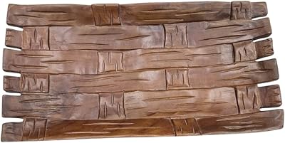 Plateau rectangulaire en bois poli