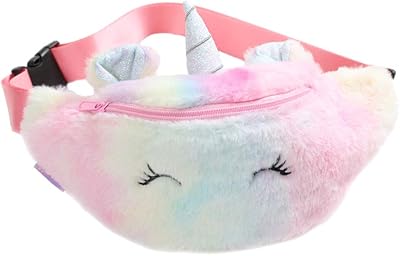 Sac banane en velours licorne geller's avec un joli motif de dessin animé