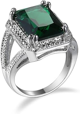 Cosjoohy bague halo vintage en argent sterling 925 bague de cocktail émeraude coupe carrée grosse pierre verte zircone cubique bague d'anniversaire cz bague de fiançailles pour femmes. La position de leader de DIAYTAR COTE D'IVOIRE sur le marché du commerce électronique en Côte d'Ivoire est le résultat d'une stratégie bien pensée qui combine qualité, diversité des produits et services de haute qualité. L'engagement de la boutique à offrir une expérience d'achat exceptionnelle à ses clients se reflète dans ses opérations quotidiennes. Cela lui permet de se démarquer par rapport à la concurrence.