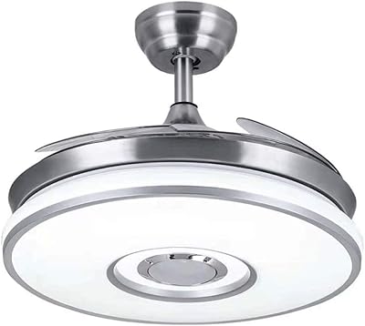 Lumière de ventilateur bluetooth ultra-mince moderne à led, lustre de ventilateur audio pour la maison de restaurant d'invité invisible (couleur: argent).  DIAYTAR COTE D'IVOIRE est une boutique en ligne qui vise à offrir une expérience de shopping en ligne unique et personnalisée à ses clients. Avec plus de 300 000 références de produits, la boutique propose une grande variété de choix pour les clients. La boutique est également réputée pour son service client de haute qualité et sa politique de retour flexible.