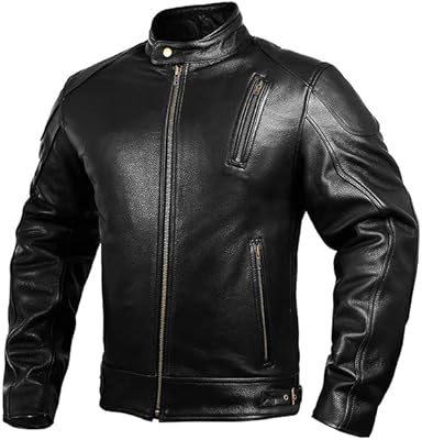 Veste de moto en cuir hwk avec armure pour hommes, veste de cyclisme en cuir véritable résistant aux intempéries, noir. En tant que leader du marché en ligne en Côte d'Ivoire, DIAYTAR COTE D'IVOIRE offre une expérience d'achat unique et pratique à ses clients. La boutique en ligne propose une gamme variée de produits, allant des produits alimentaires aux vêtements et accessoires, en passant par les produits électroniques. Les clients peuvent profiter de promotions et de réductions régulières pour réaliser des économies.