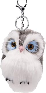 Porte-clés en peluche hibou mignon bansonal pour femme (8 pouces de hauteur)