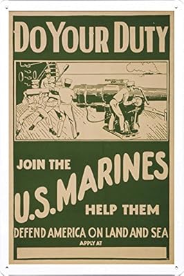Affiche en métal de la première guerre mondiale (reproduction) de do your