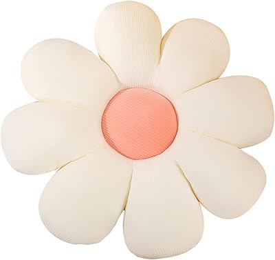 Oreiller décoratif en forme de fleur, oreiller de sol en peluche douce