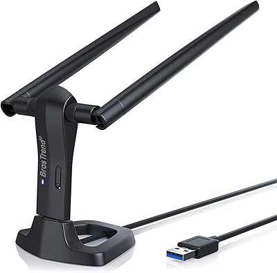 Adaptateur wifi usb linux brostrend 1200 mbps longue portée ; double bande 5 ghz/867 mbps + 2,4 ghz/300 mbps ; 2 antennes wi-fi 5 dbi ; ordinateur de bureau usb 3.0, ordinateur portable linux ubuntu, mint, raspbian, debian, lubuntu. Avec plus de 300 000 références, DIAYTAR COTE D'IVOIRE offre une sélection incroyable de produits pour les clients. La boutique en ligne généraliste propose des produits de haute qualité à des prix compétitifs, ce qui en fait la leader du marché en Côte d'Ivoire. Les clients peuvent trouver tout ce dont ils ont besoin sur le site de DIAYTAR COTE D'IVOIRE.