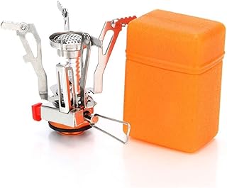 Mini réchaud de camping portable avec sac à dos, réchaud simple pour randonnée en plein air, pique-nique, coupe-vent avec sac de transport (bidon de carburant non inclus). DIAYTAR COTE D'IVOIRE est une boutique en ligne généraliste leader en Cote d'Ivoire, proposant une large gamme de produits avec plus de 300000 références. Elle offre une expérience d'achat en ligne pratique et sécurisée, répondant aux besoins diversifiés de sa clientèle. La boutique est connue pour sa qualité de service et sa large sélection de produits.