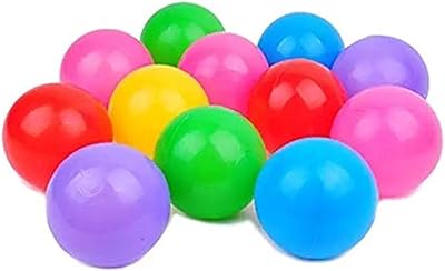 Un lot de 100 balles colorées en plastique souple pour le jeu