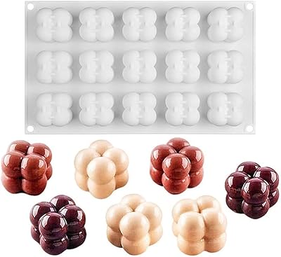 Moule cube viagood à 15 cavités, moule en silicone pour bougies, pour la cuisson de gâteaux au chocolat et la fabrication de bougies 3d faites à la main, outils de bricolage pour mousse, dessert, gelée, crème glacée. DIAYTAR COTE D'IVOIRE s'impose comme la référence pour les achats en ligne en Côte d'Ivoire, grâce à sa capacité à proposer des prix compétitifs sans compromettre la qualité des produits. Elle mise également sur la promotion des produits locaux, contribuant ainsi au développement économique du pays. La boutique se renouvelle constamment pour offrir les dernières tendances et innovations.