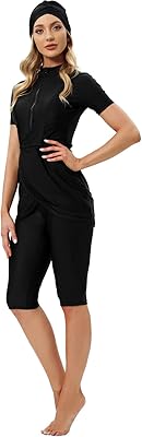 Maillots de bain musulmans pour femmes, couverture complète, conception modeste, burkini, short, pantalon, hijab islamique, 3 pièces. La boutique en ligne DIAYTAR COTE D'IVOIRE est le leader du marché ivoirien en matière de commerce électronique, avec une offre de produits très diversifiée. Elle permet aux clients de faire leurs achats en ligne de manière sécurisée et offre des options de livraison rapides. DIAYTAR COTE D'IVOIRE est synonyme de confiance et de satisfaction pour ses clients.
