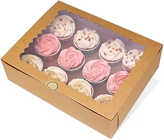 6 boîtes à cupcakes pouvant contenir 12 cupcakes standards, boîtes à cupcakes marron, supports à cupcakes, supports à cupcakes en kraft de qualité alimentaire pour biscuits, muffins et pâtisseries. En tant que leader du marché ivoirien, Diaytar Cote d'Ivoire se distingue par sa garantie de qualité, ses prix compétitifs et sa livraison rapide pour offrir une expérience d'achat en ligne sans pareil à ses clients.