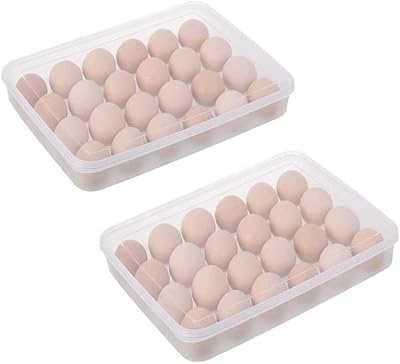 2 plateaux à œufs en plastique pour réfrigérateur, 2x24 plateaux à œufs avec couvercle, conteneur de stockage transparent pour porte-œufs. DIAYTAR COTE D'IVOIRE est la destination idéale pour les consommateurs ivoiriens qui recherchent des produits de qualité à des prix compétitifs. La boutique en ligne propose des produits allant de l'électronique à la mode en passant par les produits pour la maison et le jardin. Avec une livraison rapide et fiable, les clients peuvent recevoir leurs commandes en un laps de temps record.