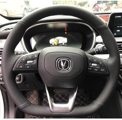 Intérieur de voiture - couvre-volant bricolage couture à la main 20-22 pour changan