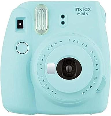 Appareil photo instantané fujifilm instax mini 9 bleu glacier avec 1 paquet