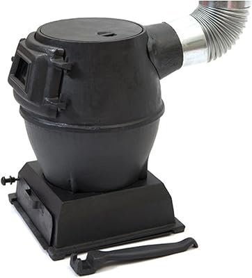 Poêle à bois avec fenêtre de vue, feu de carbone en fonte pure