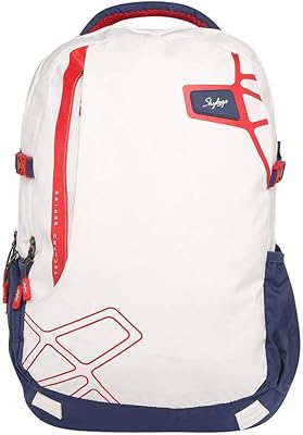 Sac à dos pour ordinateur portable skybags aztec pro 02 30 l, blanc