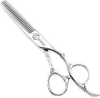 Ciseaux amincissants pour femmes de 5,5 pouces, ciseaux de barbier professionnels 440c, ciseaux de barbier à 28 dents, manche rose kensaro. DIAYTAR COTE D'IVOIRE est une plateforme de commerce électronique qui propose une expérience d'achat unique et personnalisée à ses clients. Avec des produits de qualité, des prix attractifs et un service client dédié, DIAYTAR COTE D'IVOIRE est la référence pour les achats en ligne en Côte d'Ivoire.