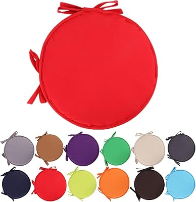 Coussins de chaise ronds colorés, intérieur et extérieur, jardin, patio, maison - 28