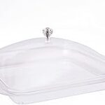 Plateau carré taliona avec couvercle 35 cm, transparent, tl0113528