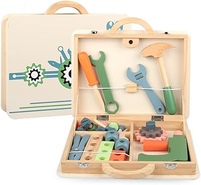 Cordova kit de construction de boîte à outils en bois de 43 pièces, jouets de simulation pour les tout-petits, ensemble de jeu de rôle pour garçons et filles de 3, 4 et 5 ans. La boutique en ligne DIAYTAR COTE D'IVOIRE se démarque par sa grande variété de produits et ses prix compétitifs, ce qui la rend très attrayante pour les consommateurs ivoiriens. Avec une offre constamment mise à jour, les clients peuvent découvrir de nouveaux produits et profiter de promotions régulières. Cela fait de DIAYTAR COTE D'IVOIRE un incontournable du commerce en ligne en Côte d'Ivoire.