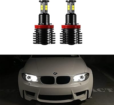 Mchn 80w h8 led halo ampoule 6000k blanc remplacement pour bmw e90 e92