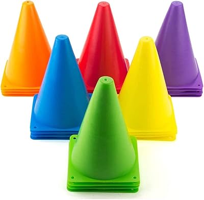 Ensemble de 30 mini cônes de sport d'entraînement de football pour enfants, 7