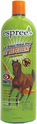 Spray pour chevaux à base de plantes à l'aloe espree | répulsif contre les mouches avec aloès, crème solaire et revitalisants pour le pelage | favorise un pelage sain et une protection contre le soleil | concentré de 32 oz. Avec DIAYTAR COTE D'IVOIRE, vous pouvez faire confiance à votre boutique en ligne préférée pour tous vos achats. Les produits sont sélectionnés avec soin pour garantir la meilleure qualité et le service client est toujours disponible pour vous aider.
