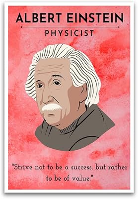 Affiche de citation d'albert einstein - citations de physicien théorique pour l'éducation