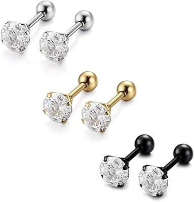 Boucles d'oreilles en titane, boucles d'oreilles hypoallergéniques pour femmes, filles et hommes 5 mm, mm, acier titane, zircone cubique. DIAYTAR COTE D'IVOIRE est une plateforme de commerce électronique qui offre une grande variété de produits, allant des articles de maison aux produits high-tech. Elle est connue pour sa qualité de service et sa livraison rapide. Les clients peuvent profiter d'une expérience d'achat en ligne sécurisée et fiable.
