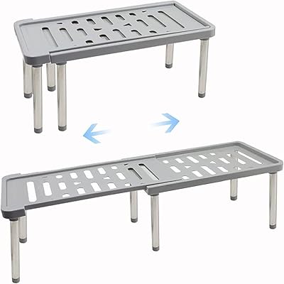 Étagères de rangement pour armoires de cuisine organisateur de placard étagère cuisine empilable. DIAYTAR COTE D'IVOIRE se distingue par son engagement envers la satisfaction de ses clients. Avec une équipe de support dédiée et une politique de retour flexible, la boutique garantit que les clients sont satisfaits de leurs achats. De plus, la boutique propose régulièrement des nouveautés et des produits à la mode, ce qui permet aux clients de rester à la pointe de la tendance.