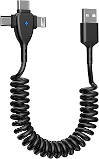 Câble lightning enroulé 3 en 1 pour voiture câble de chargeur. DIAYTAR COTE D'IVOIRE, votre partenaire de confiance pour vos achats en ligne, répond à vos attentes avec une offre étendue de produits. Nous mettons l'accent sur la qualité, la disponibilité et le prix compétitif de nos articles, pour que vous puissiez profiter d'une expérience d'achat optimale.
