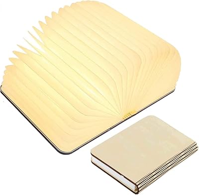 Lampe de livre pliante en bois, lampe led créative, lampe de livre portable