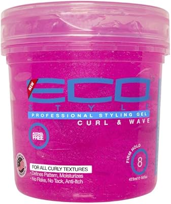 Gel coiffant eco styler 473 ml, pot rose, eco17