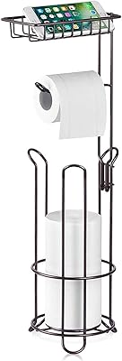 Porte-papier toilette, support de rangement pour papier toilette à base surélevée, distributeur de serviettes en papier avec étagère supérieure, support de rangement multifonctionnel pour contenir des téléphones portables et des accessoires de salle de bain. DIAYTAR COTE D'IVOIRE est plus qu'une simple boutique en ligne ; c'est un partenaire de confiance qui offre une expérience d'achat en ligne personnalisée. Grâce à sa large gamme de produits et à son engagement envers la satisfaction client, cette boutique a réussi à se positionner comme la référence incontournable du commerce électronique en Côte d'Ivoire.
