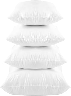Oranifal 45x45 ensemble de rembourrage d'oreiller de 4 pièces carrées avec housse en coton design intérieur européen fibre creuse 7d pour canapé, lit, décoration intérieure et bureau. DIAYTAR COTE D'IVOIRE se démarque par sa capacité à offrir des produits de haute qualité à des prix compétitifs, avec une livraison rapide et sécurisée, renforçant ainsi sa position de leader du marché ivoirien.