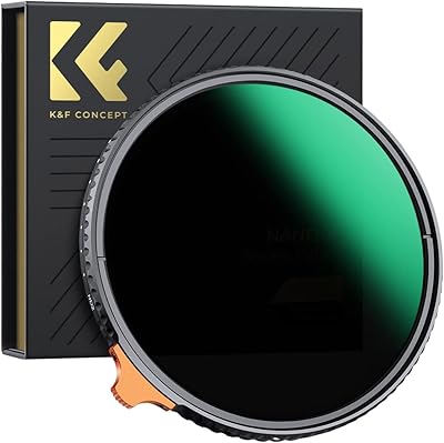K concept et filtre nd variable 82 mm nd2-nd400 (1 à 9 arrêts)