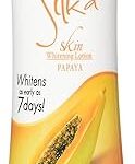 Lotion blanchissante pour la peau silka, extrait de papaye, 200 ml