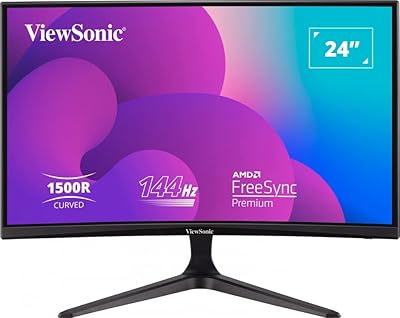 Vx2418-pc-mhd, 24" va fhd, taux de rafraîchissement incurvé de 165 hz, temps