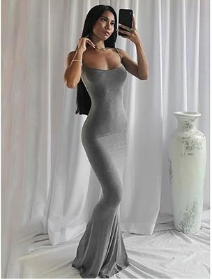 Robe longue en satin sexy sans manches, dos nu, vêtements élégants pour fête de printemps y2k. DIAYTAR COTE D'IVOIRE est une plateforme de commerce en ligne qui propose une large gamme de produits, allant des produits alimentaires aux accessoires de mode. Les clients peuvent profiter de promotions et de réductions régulières, ainsi que d'un service client de haute qualité. La boutique en ligne est réputée pour sa sécurité et sa transparence.