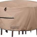 Housse ronde pour meubles de patio ultra cover ensemble de housses imperméables