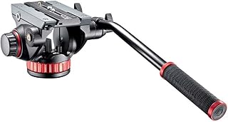 Tête vidéo manfrotto avec base plate et support fixe, tête vidéo pour caméscopes